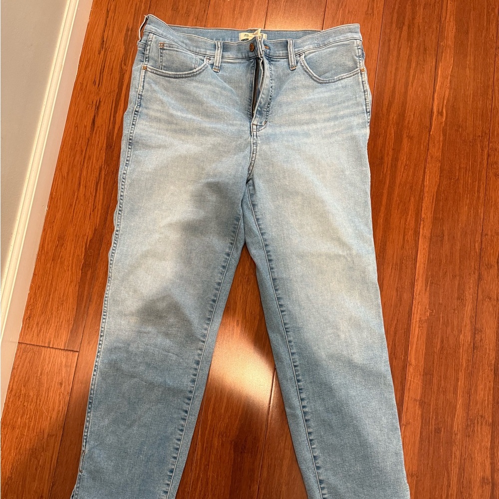 Madewell Light Blue Stovepipe Leg Jeans